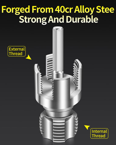 LINGIGAOUT alloy construction ensures durability for repeated threading jobs.