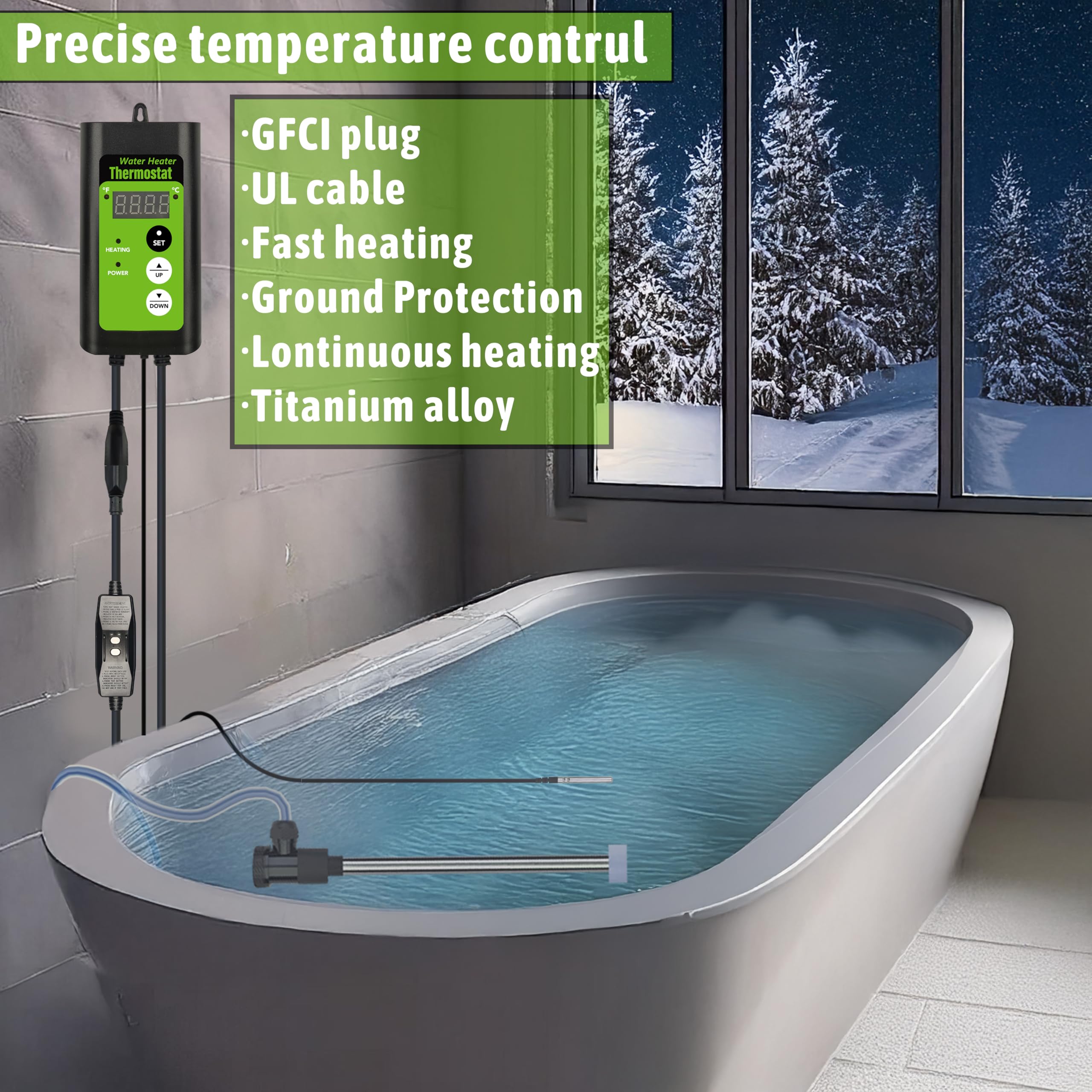 LINGLONGTEMP 316 stainless steel sensor resists corrosion in liquids