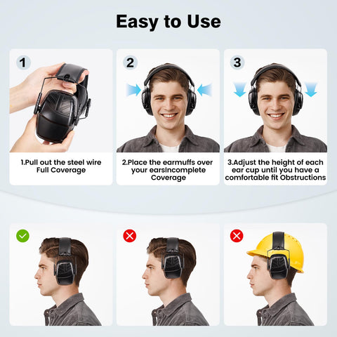 Link Dream ear protection folded for compact storage and portability.