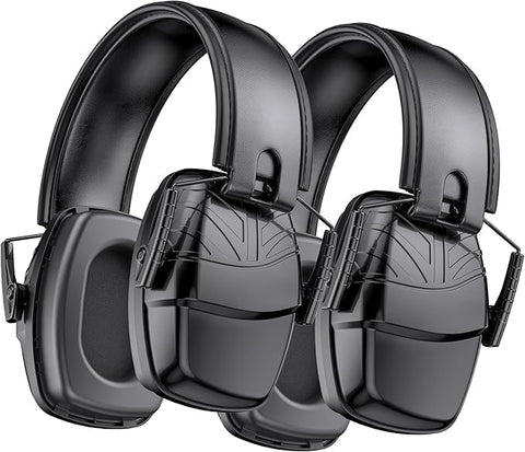 Link Dream Ear Protection Muffs with closed strap showing strong noise reduction for loud environments.