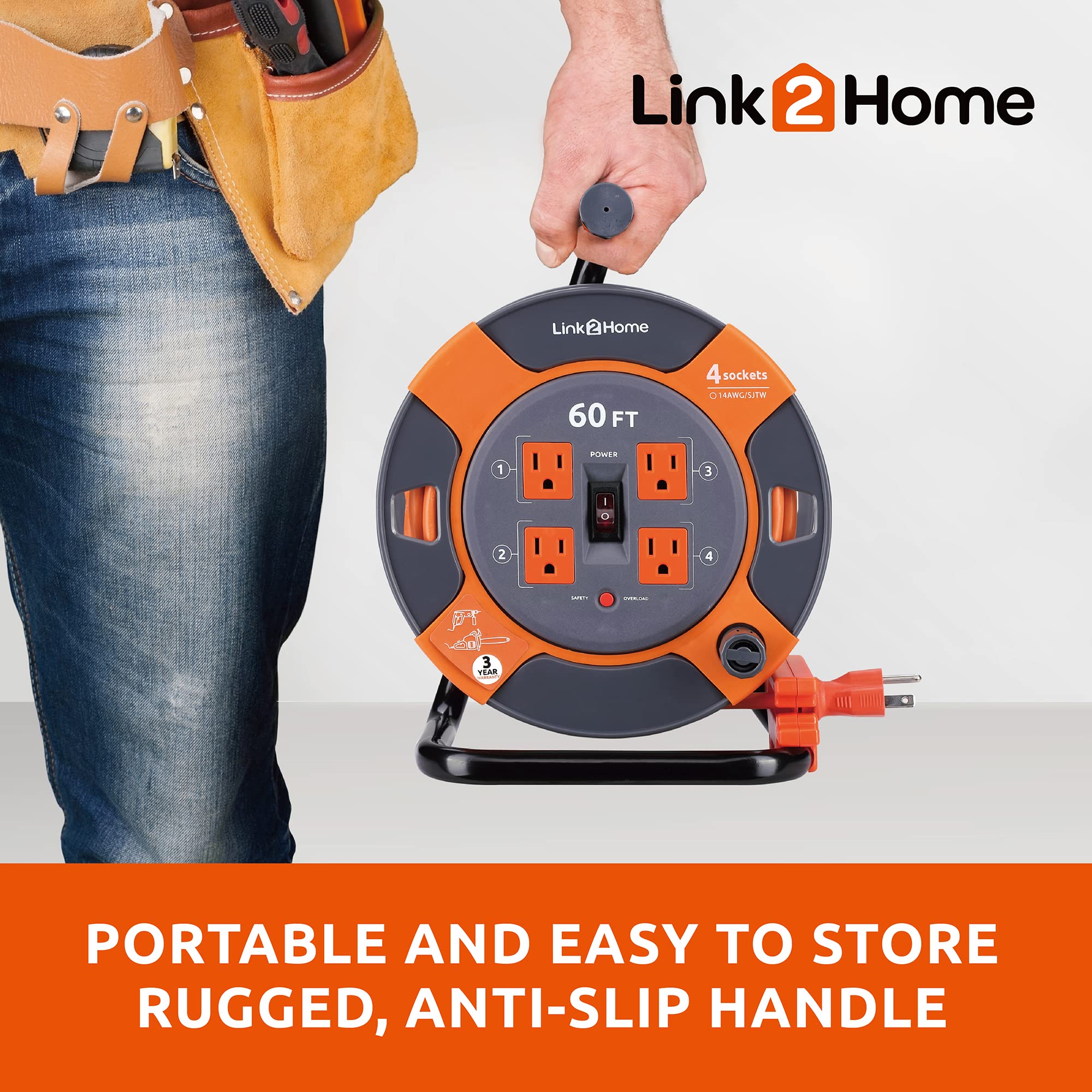 Link2Home built-in circuit breaker protects connected devices during use.