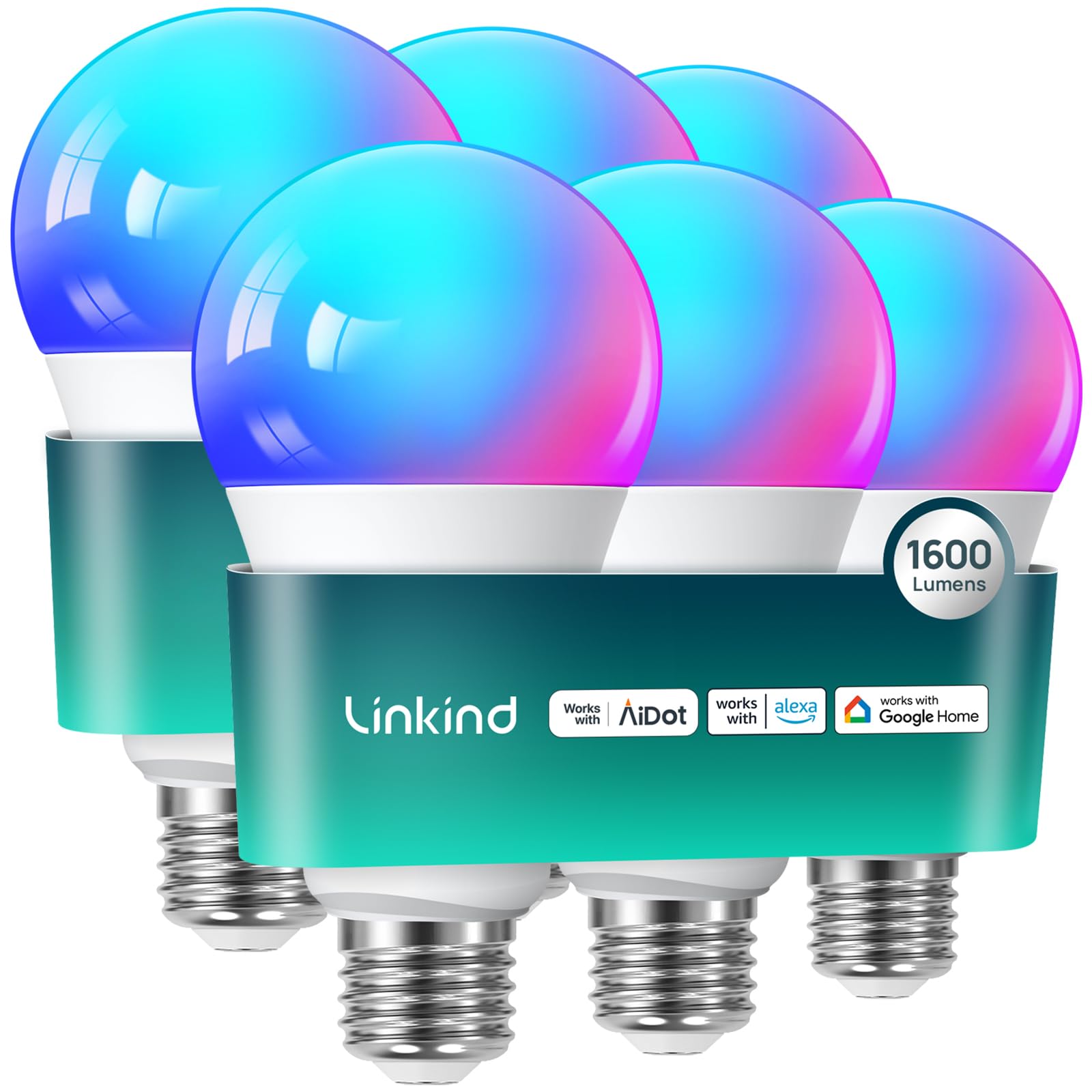 Linkind 1600LM bulb delivers bright, energy-efficient illumination for large spaces.
