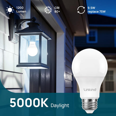 Linkind 25,000-hour lifespan for fewer bulb changes.