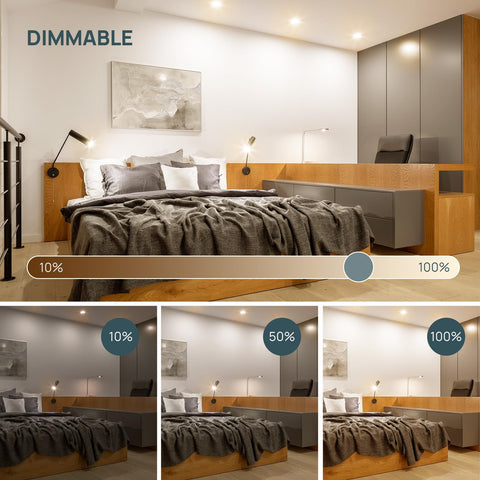 Linkind 3000K warm white output provides inviting ambience at 640 lumens.