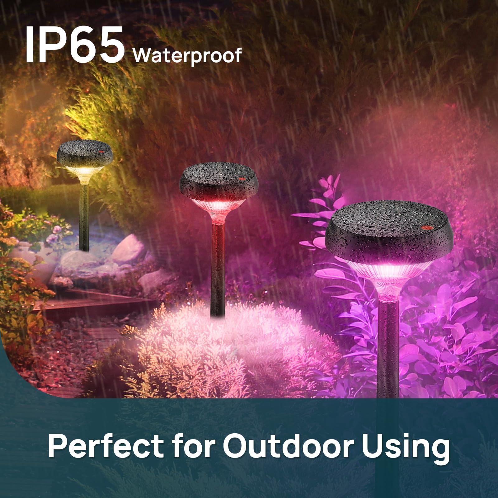 Linkind 4-height installation options let you tailor yard illumination.