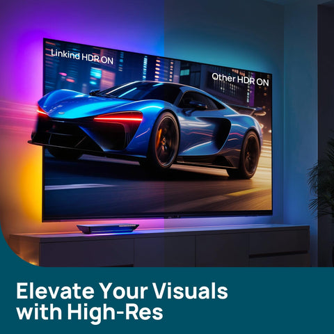Linkind backlight demonstrates 8K 60Hz support with vibrant visuals