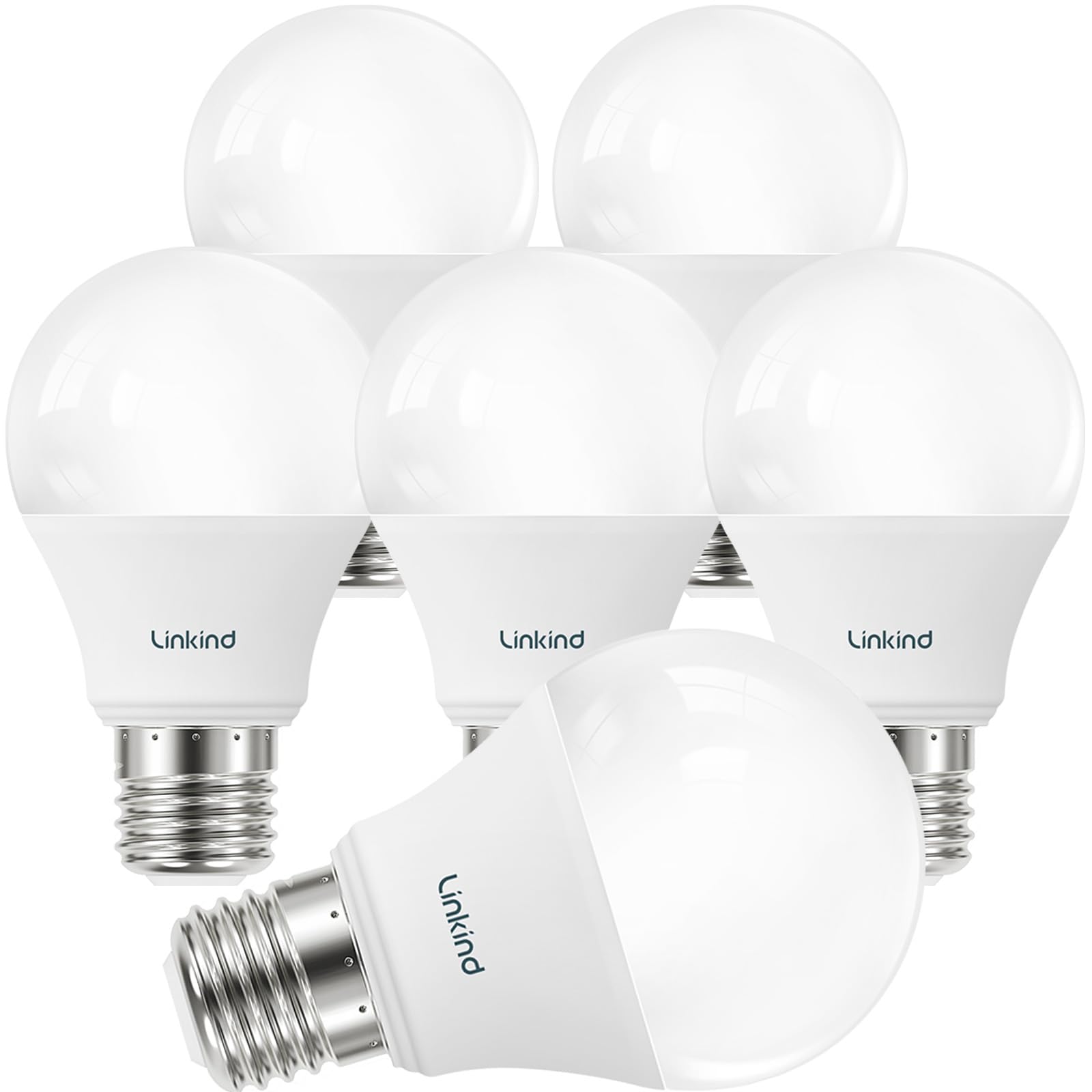 Linkind A19 LED bulb 2700K soft white 800 lumens for bright cozy rooms