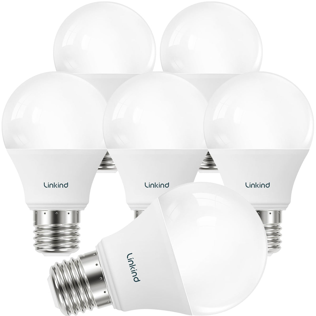 Linkind A19 LED bulb 2700K soft white 800 lumens for bright cozy rooms
