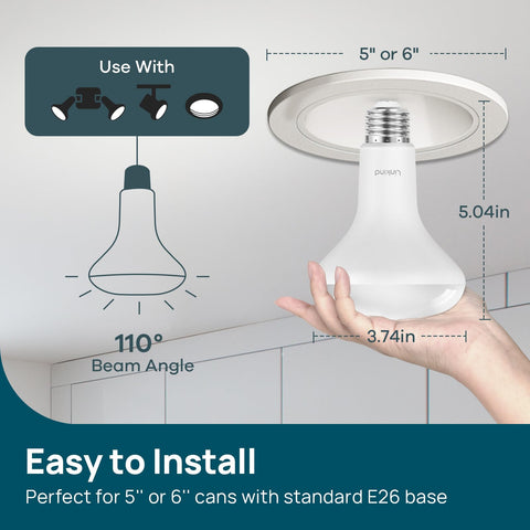 Linkind BR30 LED flood bulb delivering 850 lumens brightness