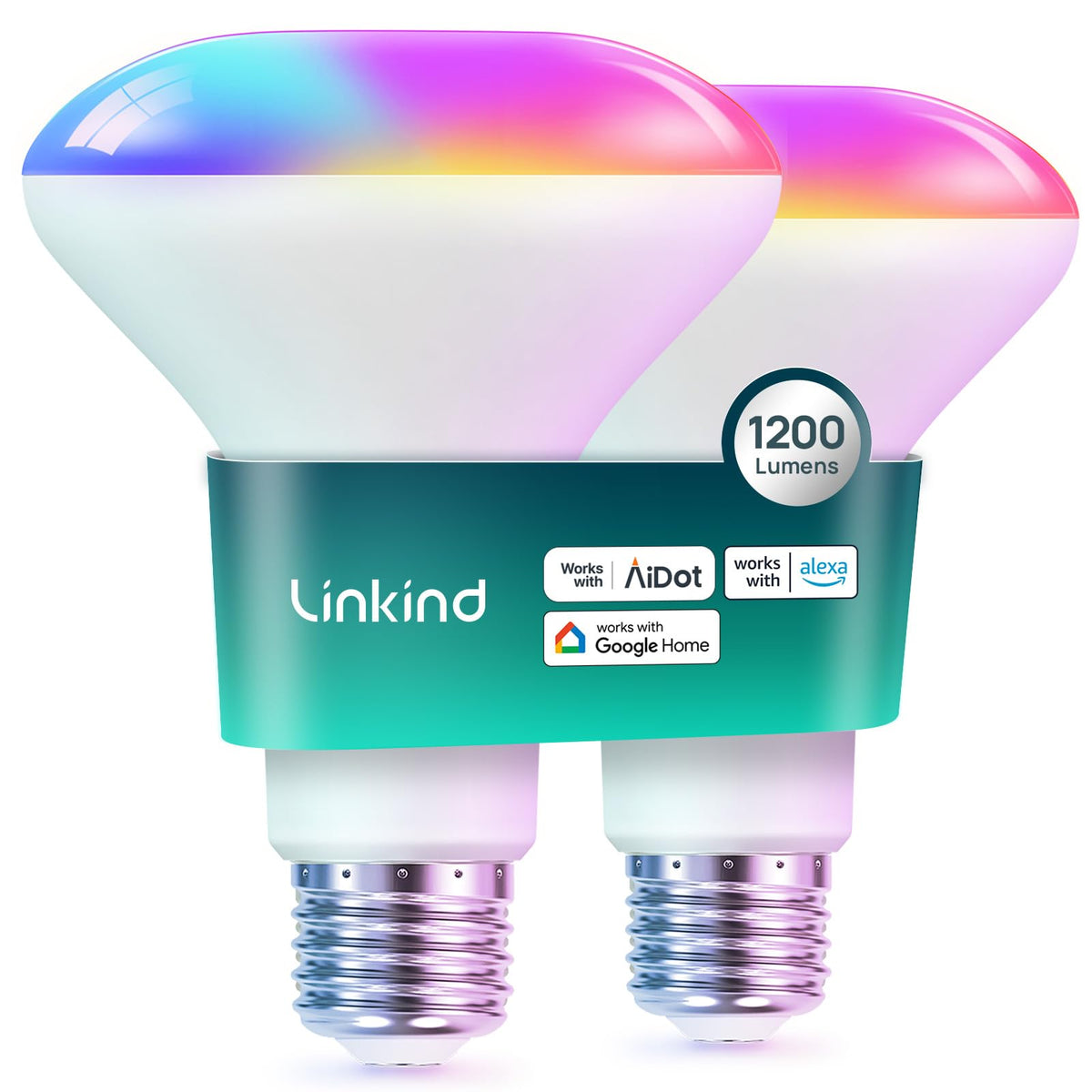 Linkind BR30 smart flood bulb delivers 1200lm brightness for spacious rooms.