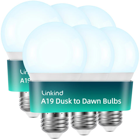Linkind Dusk to Dawn outdoor bulb auto-on at night.