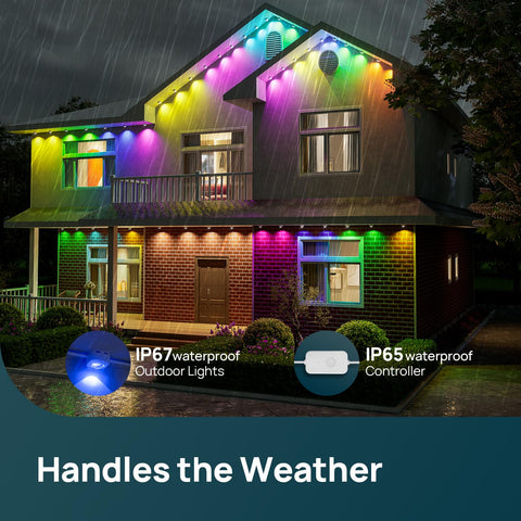 Linkind HP5 100ft length strings extendable to create your large exterior light display.