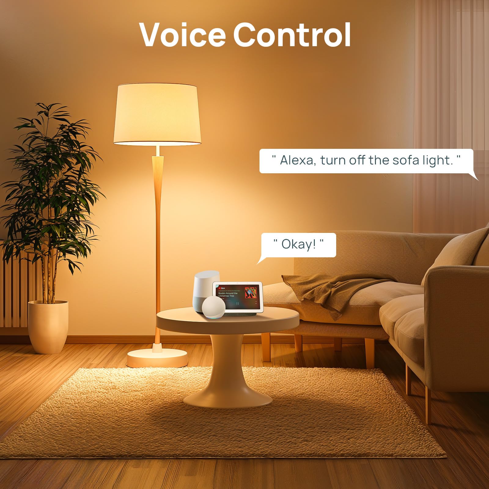 Linkind Matter scenes and schedules to automate lighting routines.
