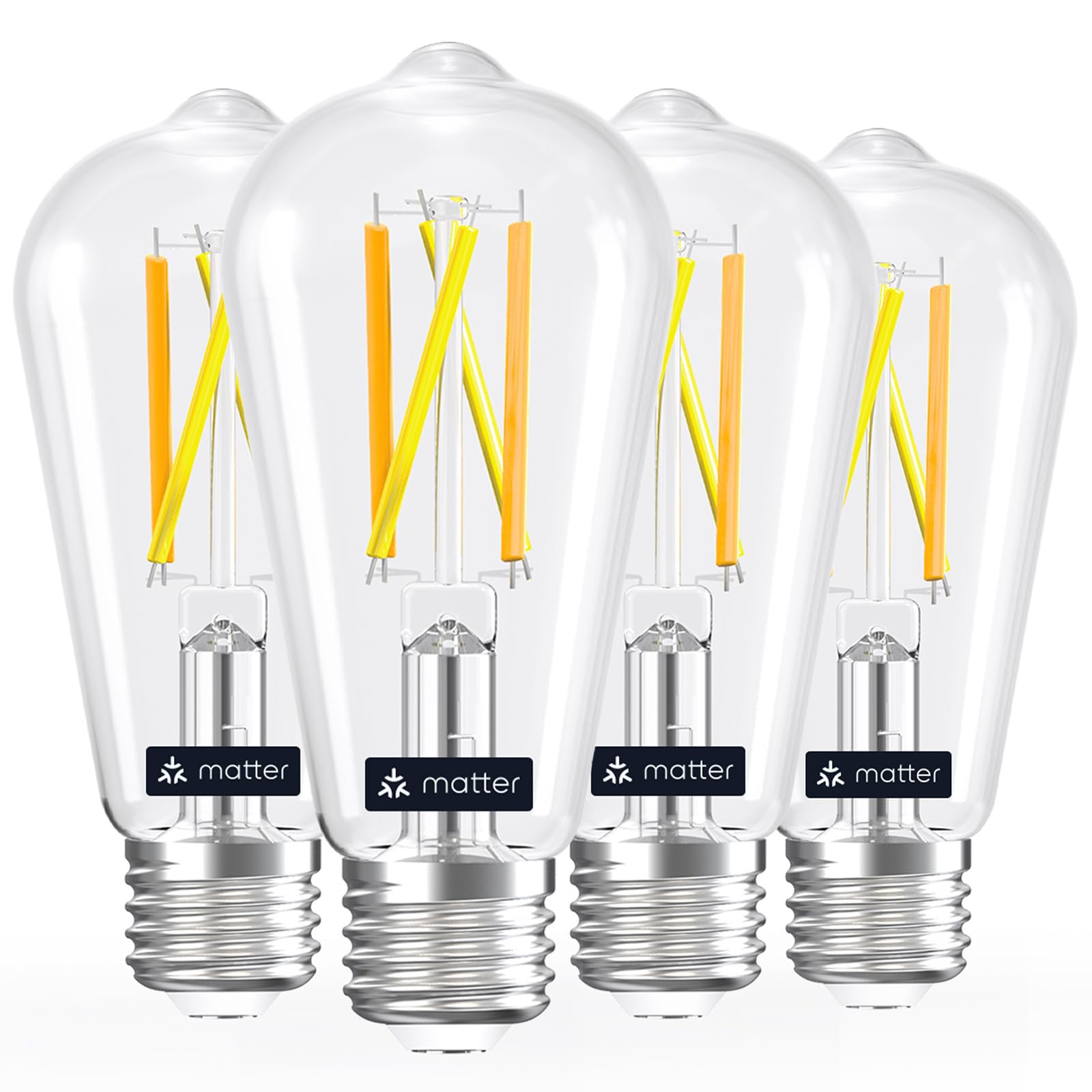 Linkind Matter smart bulb ST19 setup showing quick pairing and cross-platform compatibility