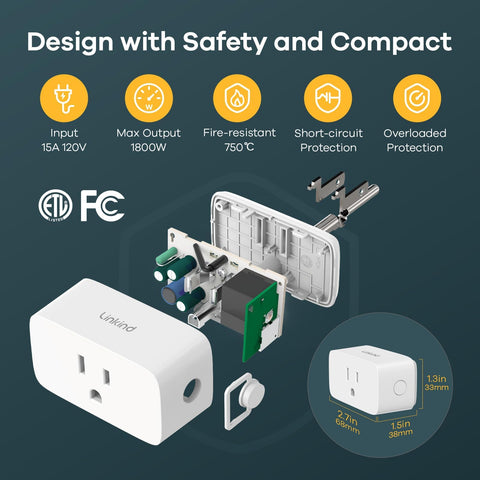 Linkind Matter Smart Plug 6-pack offline LAN control illustration
