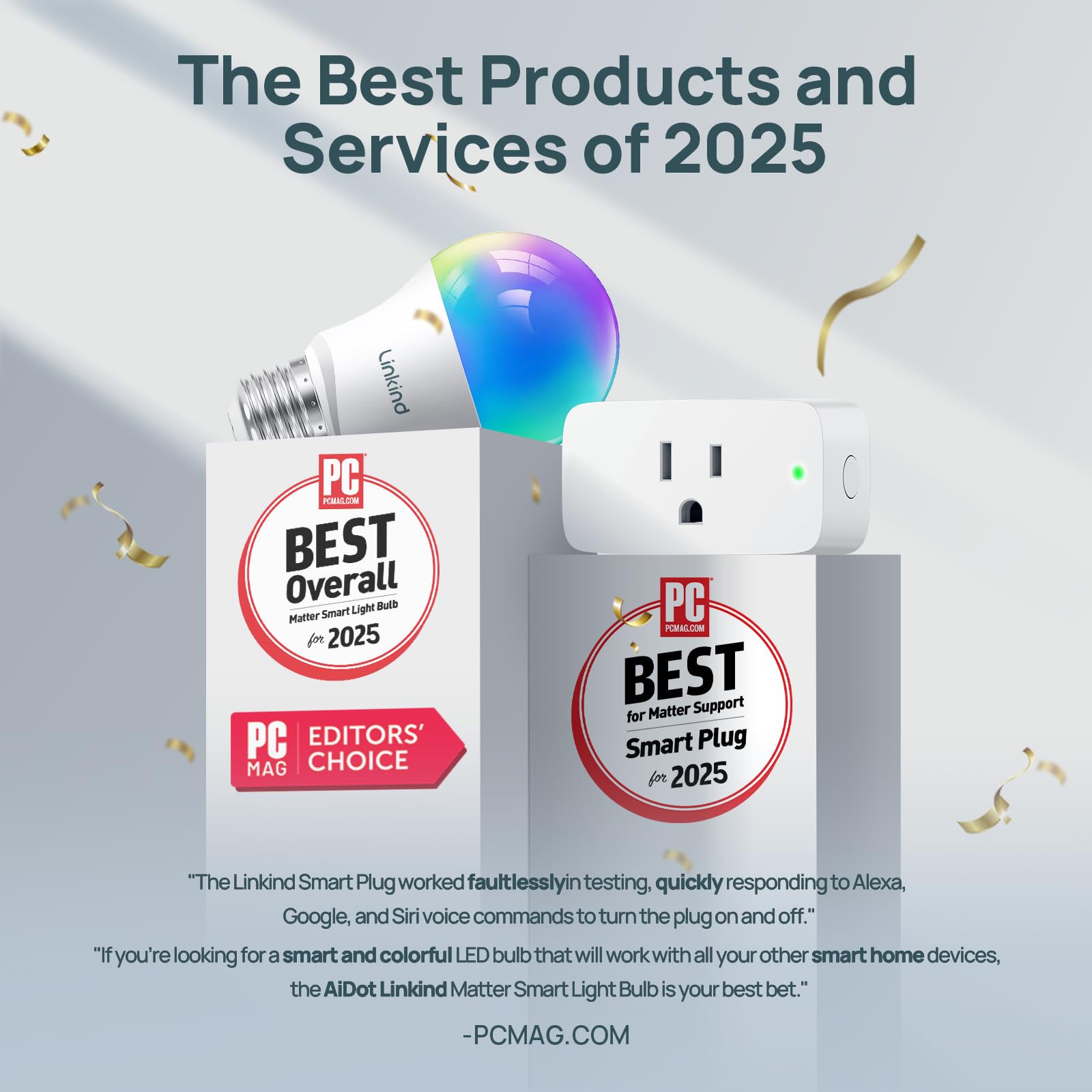 Linkind Matter smart plug app remote control enables on-the-go power management.