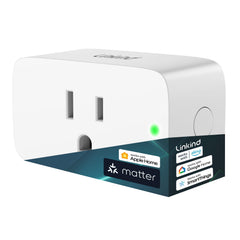 Linkind Matter Smart Plug appearance demonstrates compact design for discreet power control