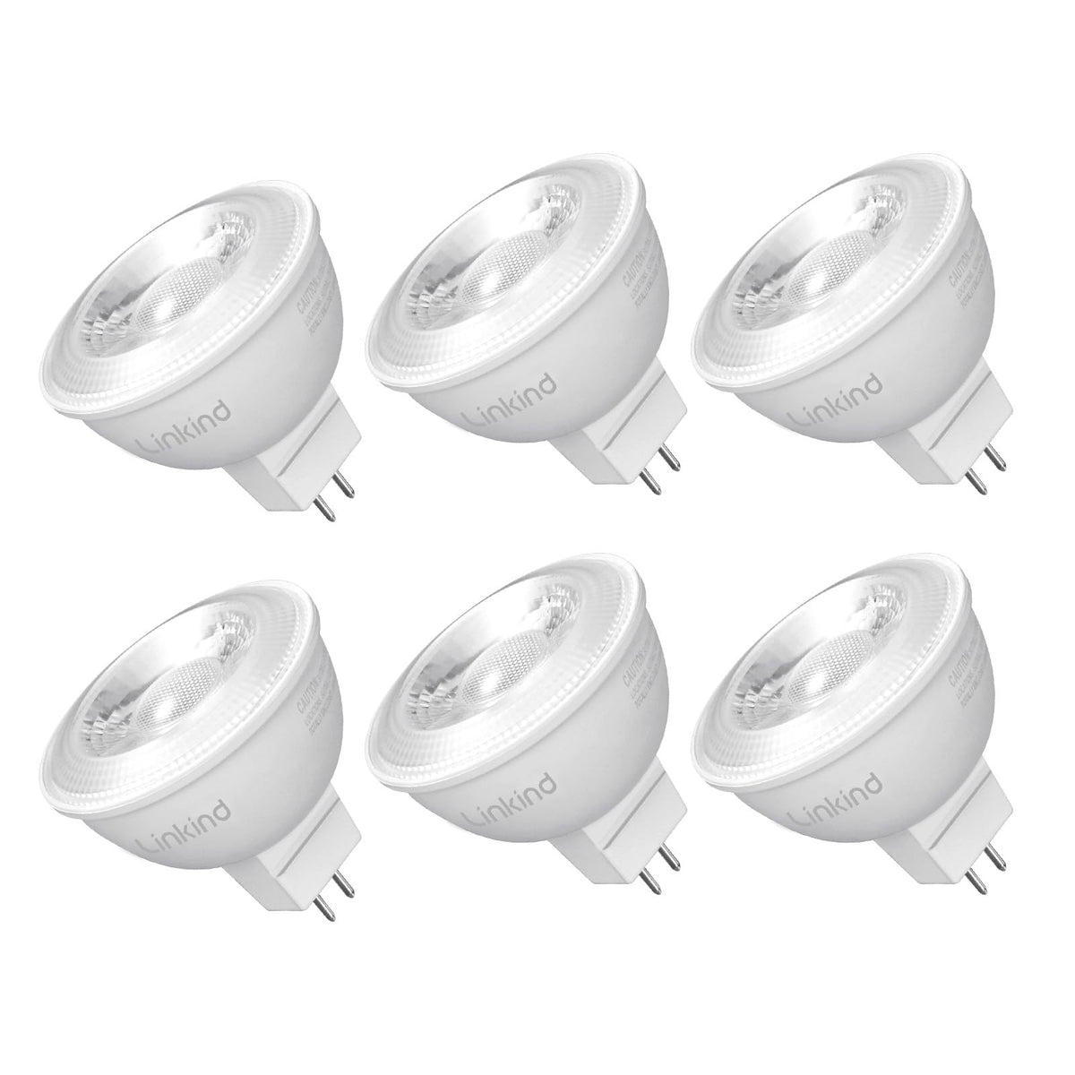 Linkind MR16 LED bulb with dimmable GU5.3 base for precise track lighting.