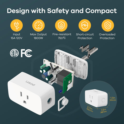 Linkind Matter Smart Plug remote control app screen shows convenient on-the-go management