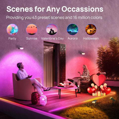 Linkind SL5 dusk-to-dawn luminance mode provides automatic low-profile illumination.