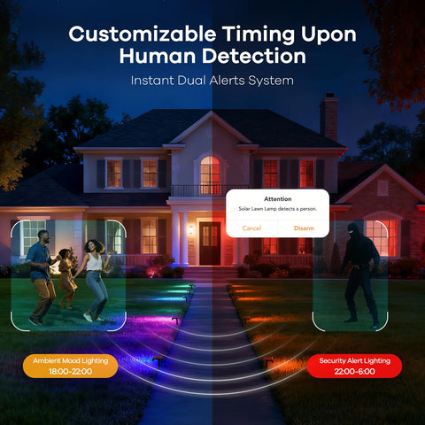 Linkind SL5 motion-sensor lighting enhances entryway visibility and security.