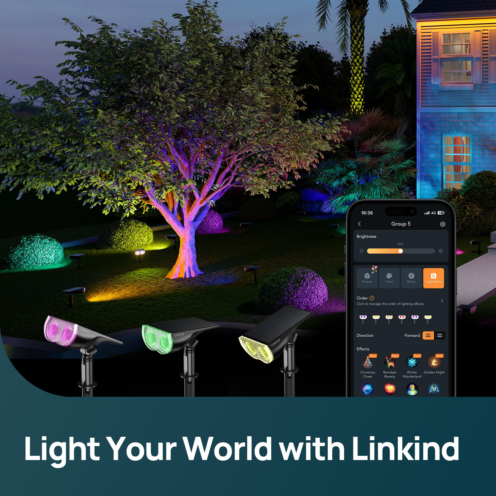 Linkind SL5C IP67 waterproof design for durable outdoor use.