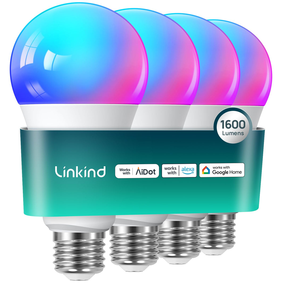 Linkind smart light bulb delivers 1600lm brightness for large rooms.