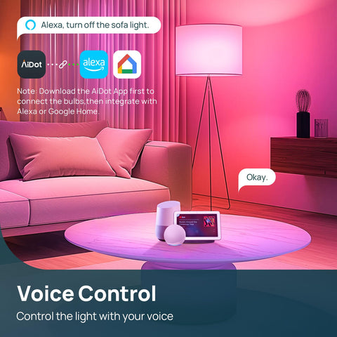 Linkind smart bulb syncs with music for dynamic mood lighting.