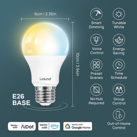 Linkind bulb uses WiFi and Bluetooth for stable control