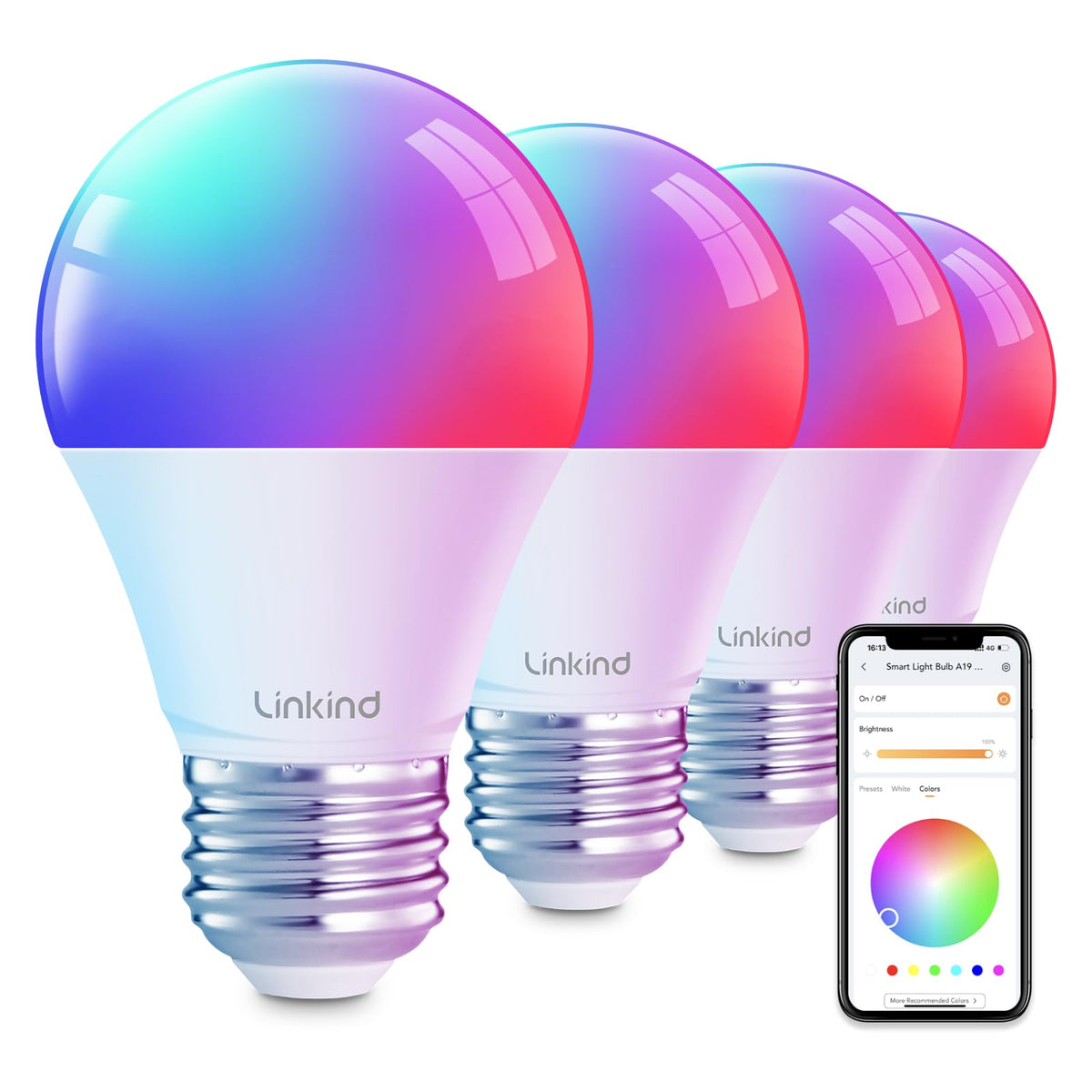 Linkind smart light bulbs setup with Alexa and Google Home for voice control
