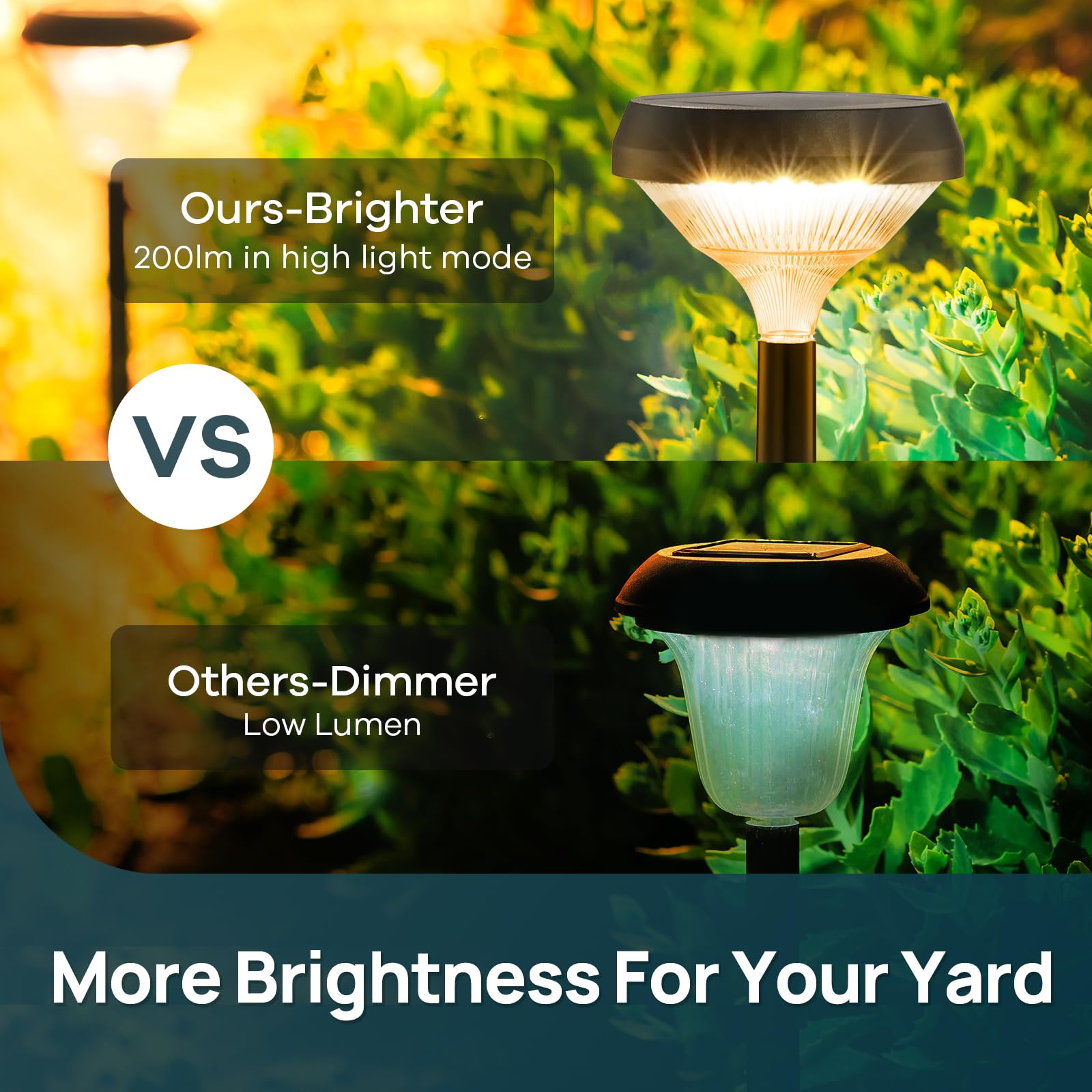 Linkind light shown at four height options for versatile setup.