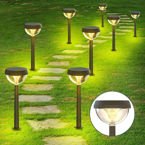 Linkind solar-pathway-light with Venus shadow decor for elegant walkways.