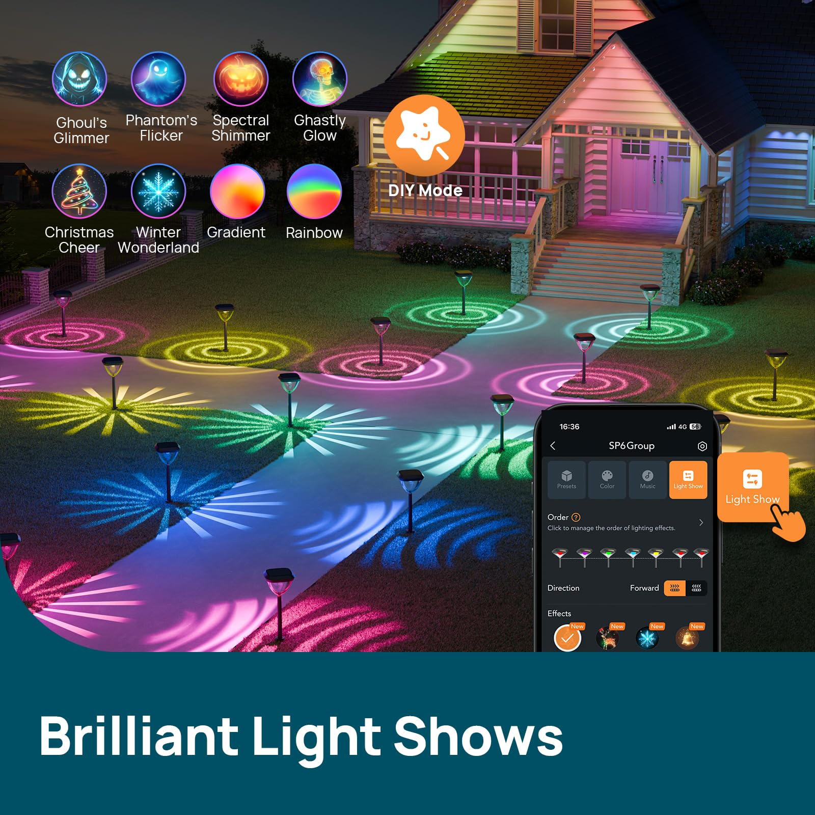 Linkind SP6 music-sync lights create dynamic party mood