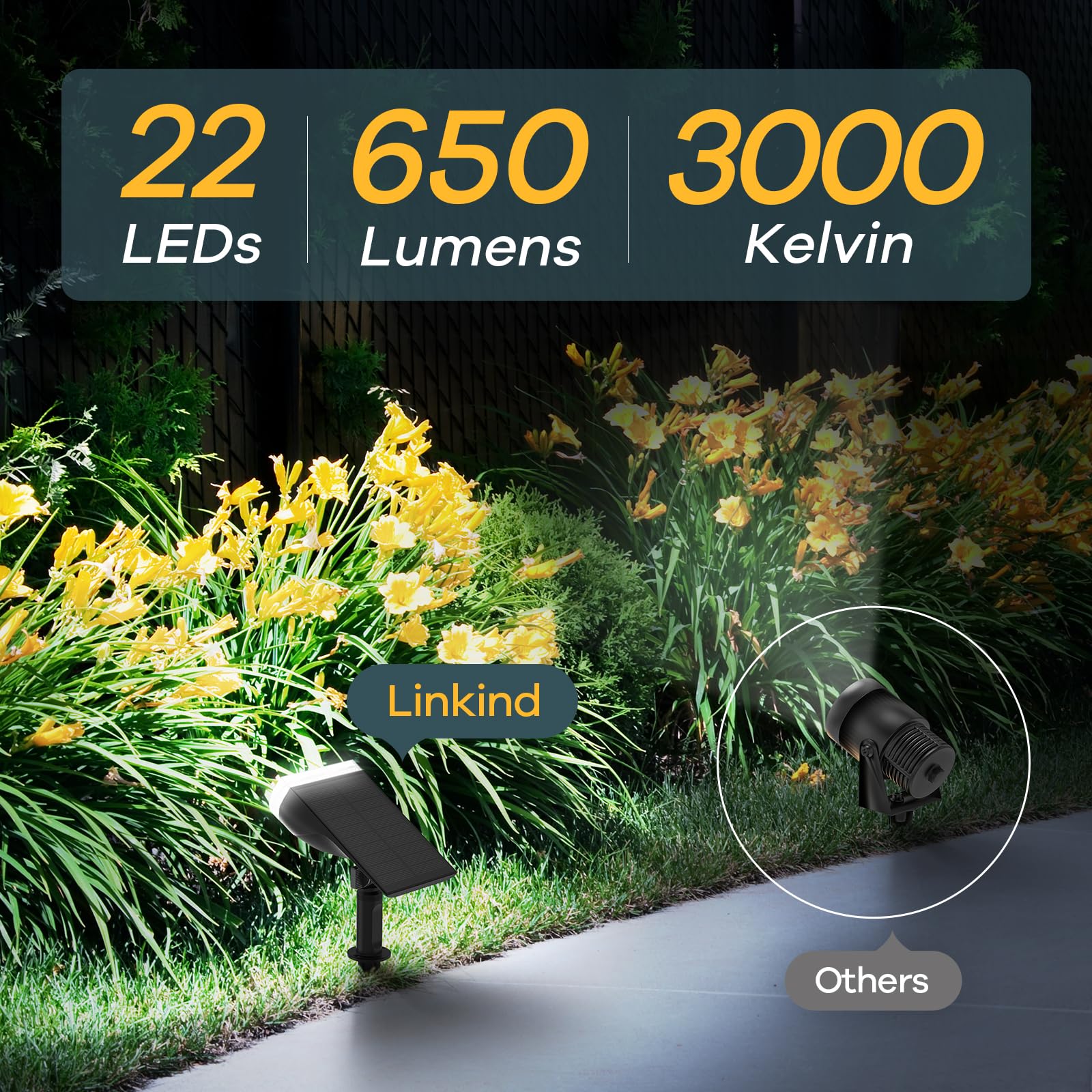 Linkind StarRay dusk to dawn sensor automatically lights paths as night falls