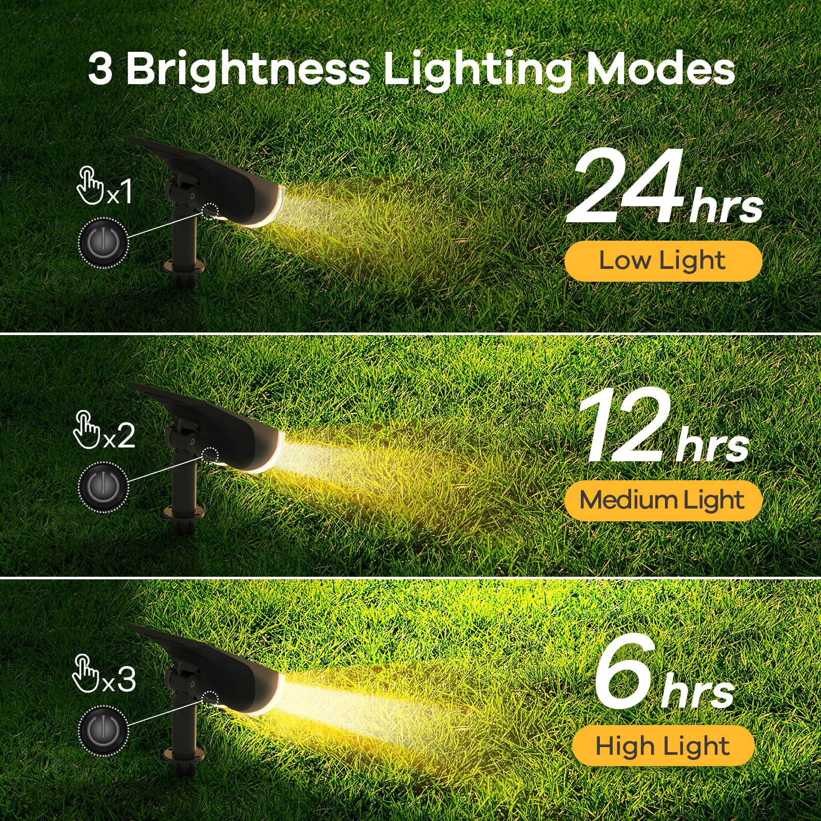 Linkind StarRay ground stake setup enables easy patio or garden lighting placement.