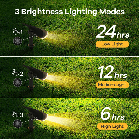 Linkind StarRay 650-lumen warm white beam highlights garden features.
