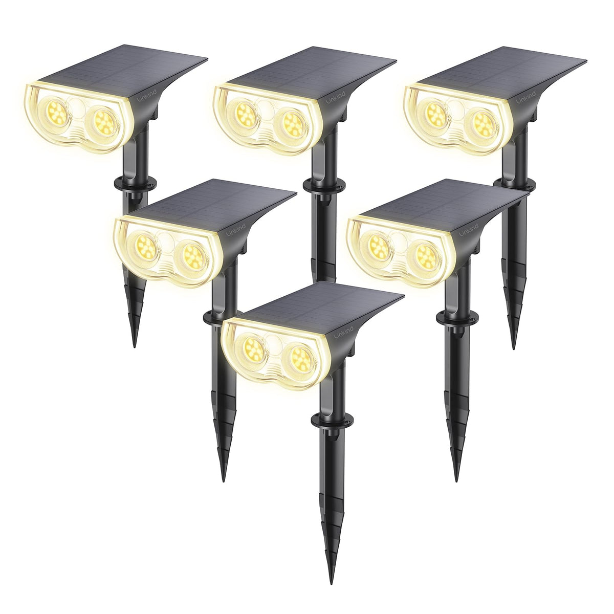 Linkind StarRay dusk-to-dawn outdoor light auto-illuminates pathways.