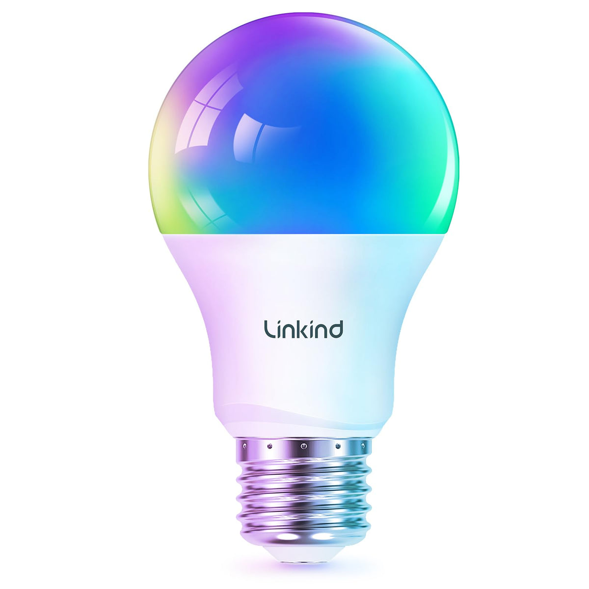 Linkind WiFi Smart Light Bulb color changing creates vibrant home ambiance.