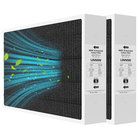 LINNIW X6672 2-pack packaging image shows ready-to-install filters.
