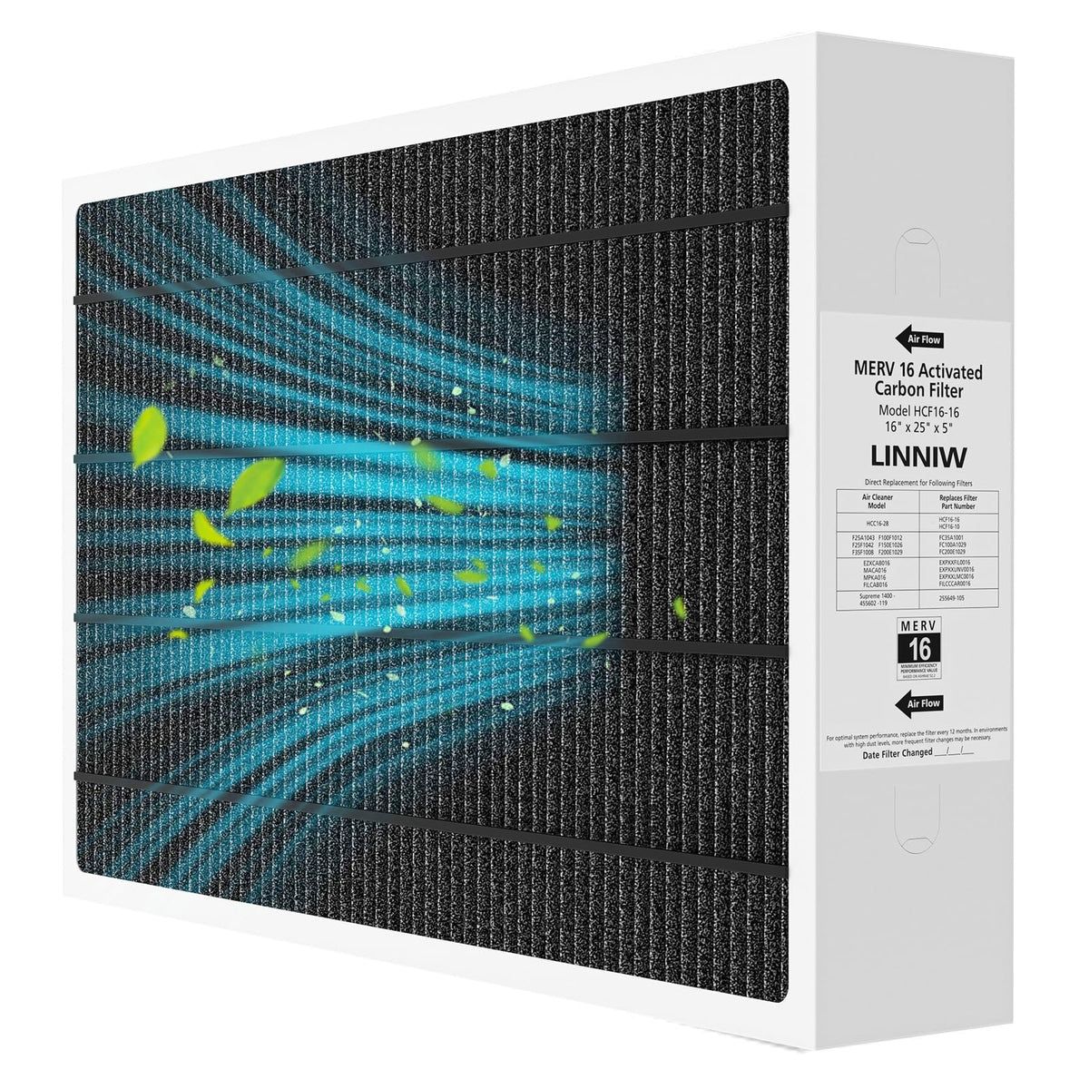 LINNIW X6672 filter compatibility chart for Lennox and Honeywell systems.