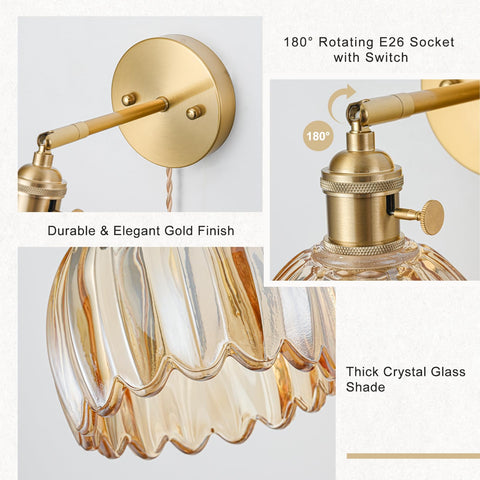 Amber glass glow diffuses softly for warm evenings