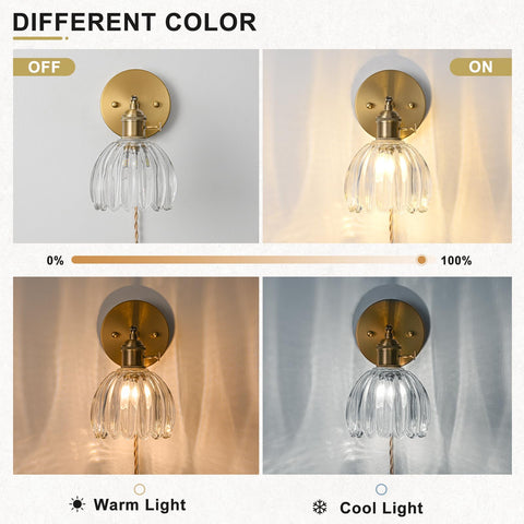 LINSEEDS 2-pack bedroom wall decor sconce for cozy lighting.