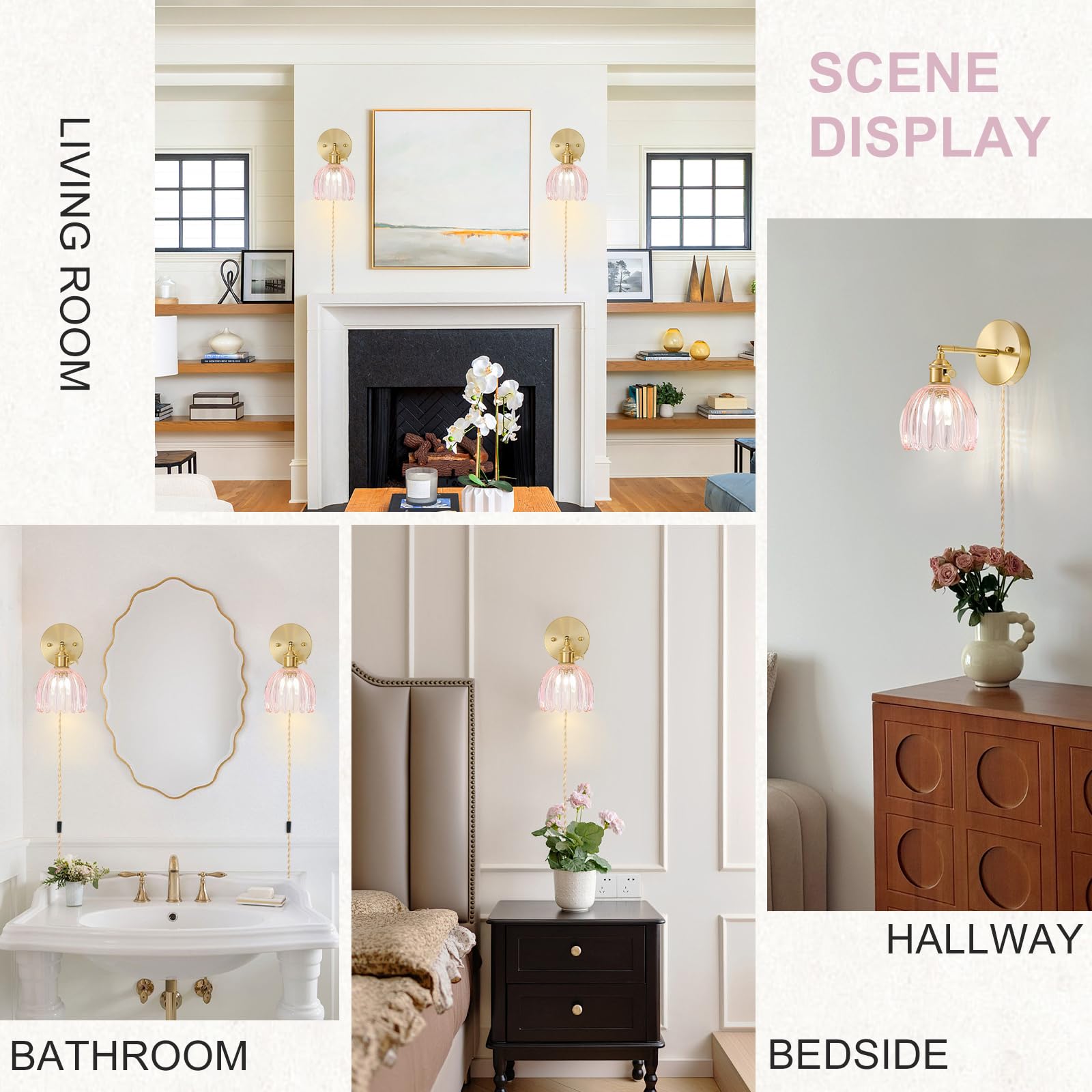 LINSEEDS brass-finished sconce body provides sturdy support and timeless style