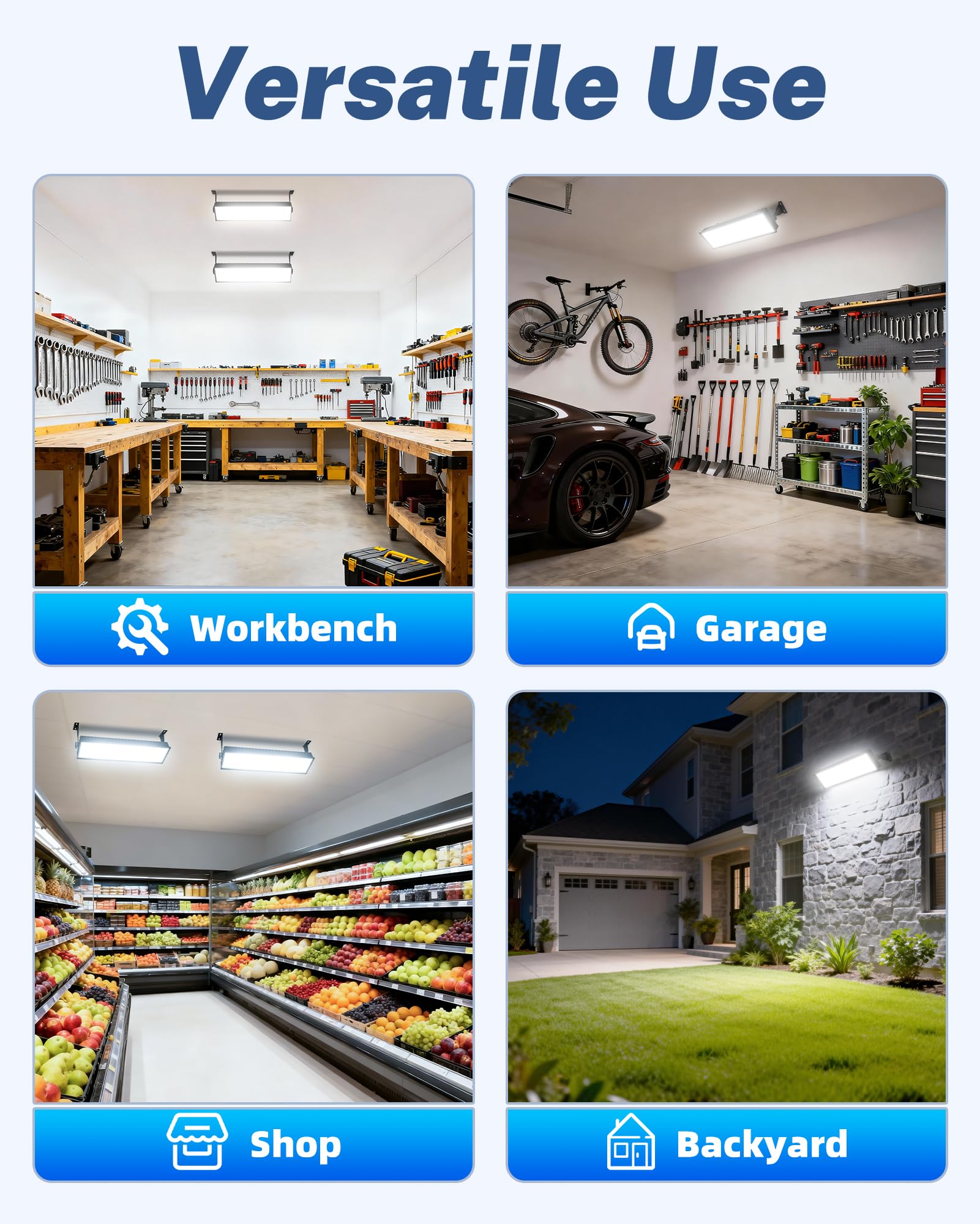 Linstaine lights designed for outdoor use in damp environments.