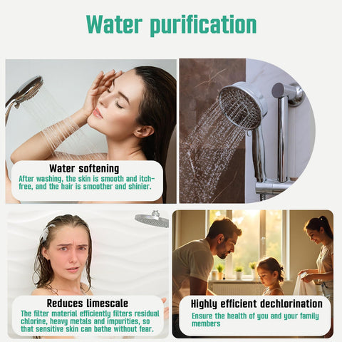 Linsuely Cobbe filters in use, may reduce chlorine to improve shower feel
