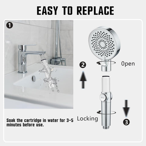 Linsuely Cobbe four-pack packaging shot, easy replacement and reliable filtration
