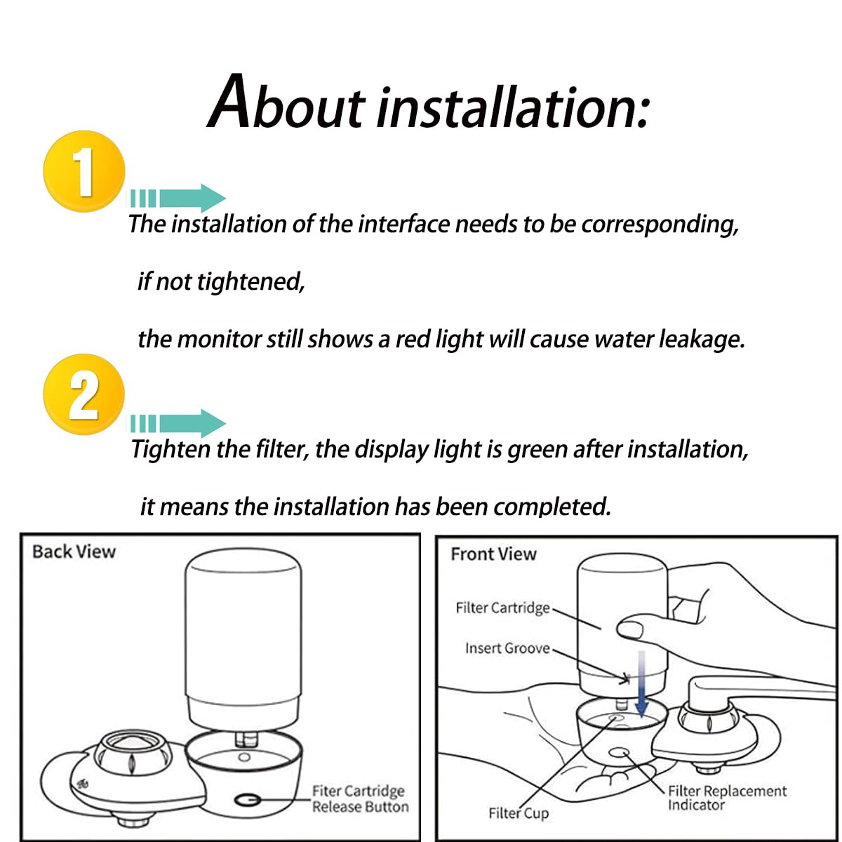Linsuely filter cartridge inner view highlights coconut carbon filtration.