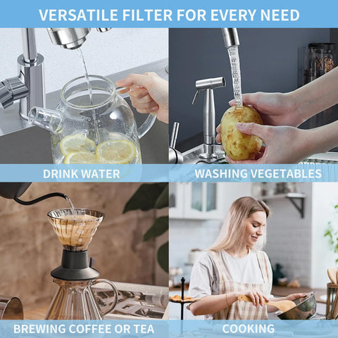 Linsuely high-flow filtration enables fast tap water.