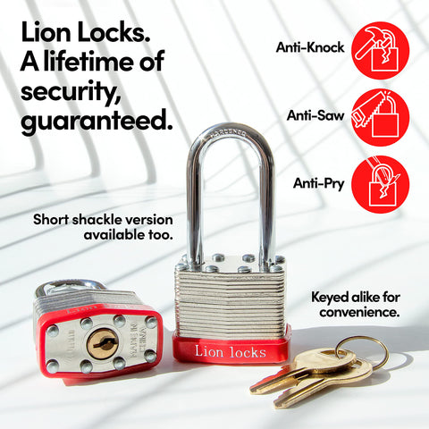 Gym locker secured with a Lion Locks padlock ready for daily use.