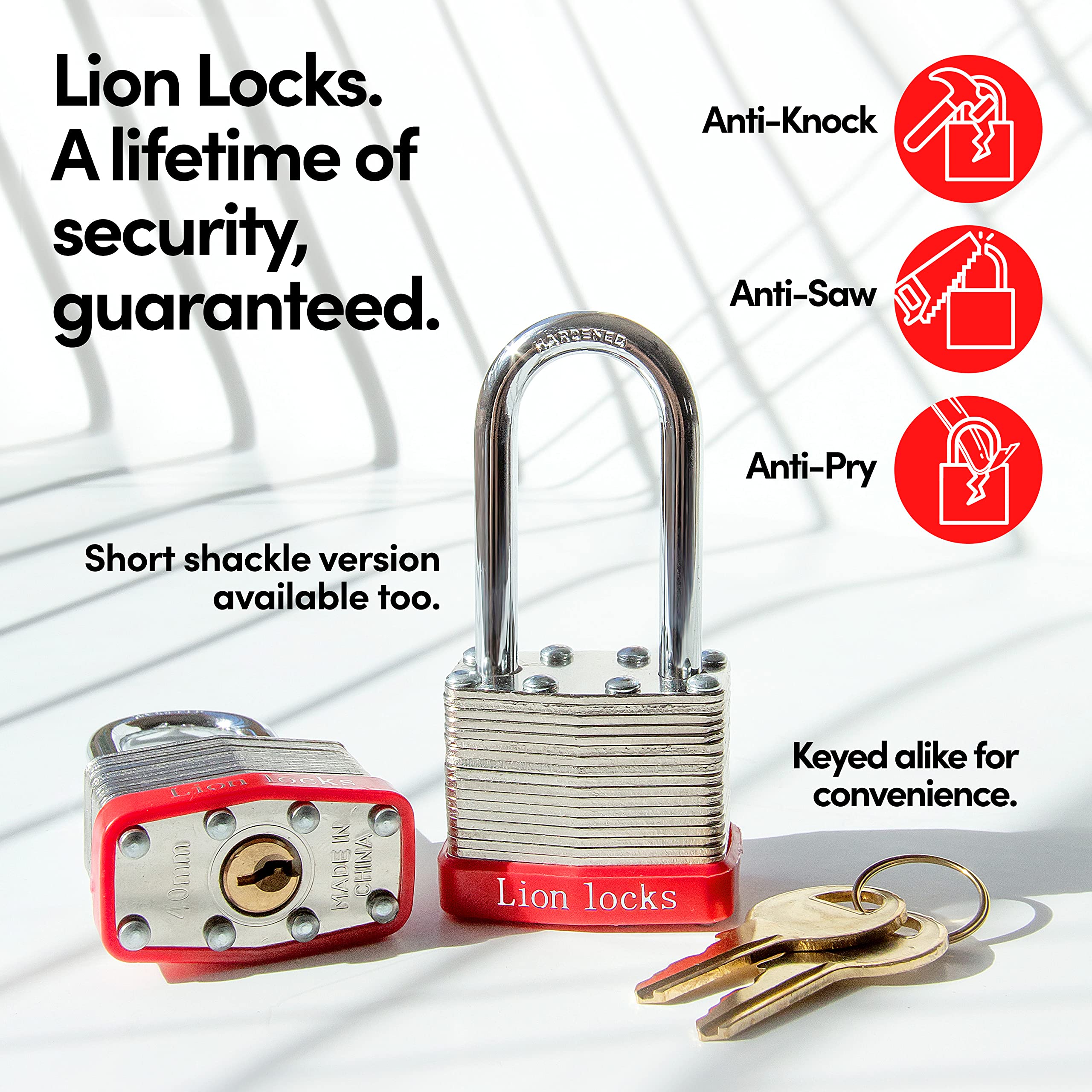 Lion Locks indoor cabinet or gym locker lock for secure, everyday use.